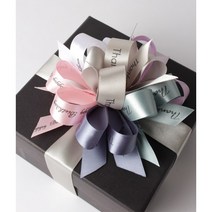 [리본] 맞춤인쇄제작 리본/소량 인쇄 /프린트 리본/이니셜 /돌잔치, 네이비, 유광골드