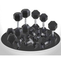 베스코 육각 덤벨 아령 PEV 1kg - 20kg 홈트 홈짐 가정용 클럽용 헬스장, 5kg