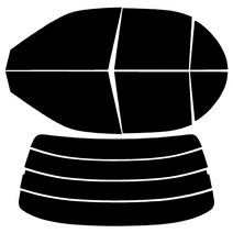 로톰 엑센트 측후면 썬팅필름 DIY 셀프 열차단 썬팅지, 엑센트 (94년-99년), RTF-1S 25 (연함)