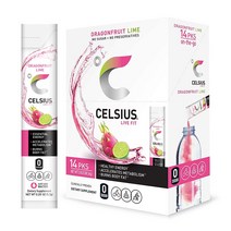 CELSIUS 건강한 에너지 메타볼리즘 14스틱 용과 라임향, 14포, 1개