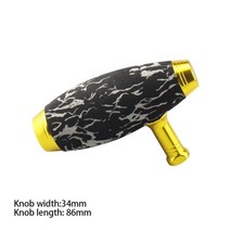 낚시전동릴 EKfan-낚시용 무거운 스피닝 핸들 1PC 노브 EVA 릴 낚시 부품 장비 태클 액세서리, Camouflage Black Thanks