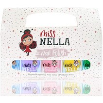미스 Nella 봄 5 varnish 팩 - 블루 벨 푸른 나비 날개 - 라일락 건방진 토끼 - 핑크 꿀 반짝 - 노란색 키스 개구리 - 녹색 껍질을 벗기는 아이들 매니큐어
