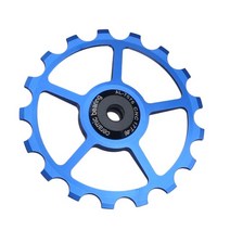 드레일러 울테그라 카본 10t 11t 12t 13t 14t 15t 16t 17t mtb 도로 자전거 후면 변속기 풀리 롤러 세라믹 베어링 가이드 shimano sram용 자키, 11톤, 푸른