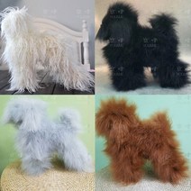애견 미용자격증 강아지위그 견체 시험 연습 필수품, 데일리 레드 푸들 헤어 + 스탠다드푸들 모델