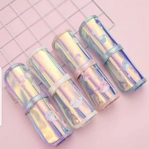 야오야오 홀로그램 롤필통 당근필통 파우치 펜슬케이스, 돌고래혼합배송