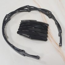 SUNNYDAY Y2 1+1 [2개-1세트] 포켓 머리띠 접는 머리띠 헤어밴드 성인 여성 남자 운동 세안 플라스틱 아크릴 안아픈 물결 머리띠