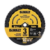 DEWALT 원형 톱날 톱니 24개 목재 절단 3팩 DWA1714243, 새로운
