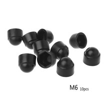 10pcs M6 M8 M10 M12 볼트 너트 돔 보호 캡 덮개 노출 된 육각형 플라스틱, M6 + (10x13), 10개