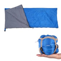Lixada 190*75cm 초경량 침낭 캠핑 하이킹 백패킹, 블루