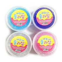 6000 세희네슬라임 500ml 투명 수제 슬라임 말랑말랑 주물럭 액체괴물 촉감놀이 스트레스 해소 장난감