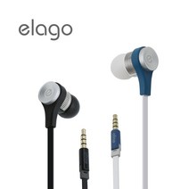 엘라고 스타일 커널 패션 유선 E6M 이어폰 게임 음악 화상회의 노트북, 네이비