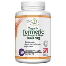 Incite Turmeric Curcumin 인사이트 터메릭 커큐민 1440mg 180캡슐 2팩