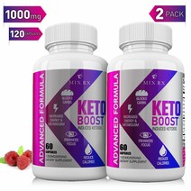 Mix Rx 케톤체중관리보조제 KETO DIET BOOST 1000Mg 60캡슐 2병, 1세트, 60정