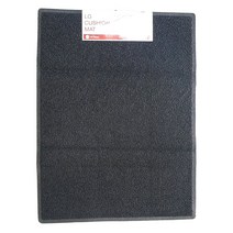 쿠션코일매트 LG 업소용 가정용 미끄럼방지 먼지안나는 현관매트, 크기 90cm X 150cm 색상 검정 무지