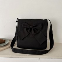 묘먀미 빅리본 캐주얼 여성 사각 크로스백 Z0213