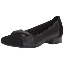 Clarks 여성용 틸몬트 달리아 발레 플랫 브론즈 메탈릭 텍스타일 6.5 Wide 211237, 7, Black Combi