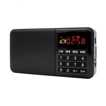 MP3 스테레오 FM라디오 효도라디오 자전거 부모님 선물 3W 스피커 카드리더슬롯 블랙, 라디오 ID_345