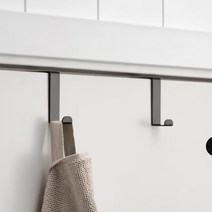 이케아 SKOGSVIKEN 문에거는 행거 2P 문걸이 후크 스테인리스 고리 후크 모자 스카프 목도리 마스크 욕실 주방 캠핑