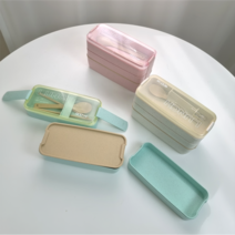 코누 900ml 밀짚 도시락통 직장인 샐러드 런치박스 보온 용기 밀프랩 밀프렙 다이어트 피크닉, 베이지