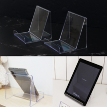 스마트폰 태블릿 스탠드 아크릴 쇼케이스 2p 140 받침대 경사형 거치대 투명 디스플레이, 단품, 단품