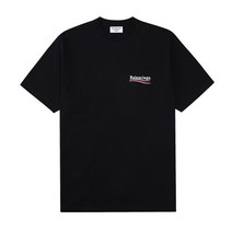 발렌시아가 641655 TKVJ1 1070 라지 핏 폴리티컬 캠페인 여성 반팔티
