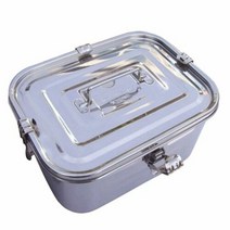 키친플라워 김치통 스텐 밀폐용기 냉장도 반찬통 5L, 단품
