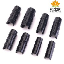 비닐하우스 프레싱 압박 공구 폴리카보네이트 하우스 필름용 부품 고막용 고인성 PC 재료 스탬핑 카드 플라스틱 블랙 클립, 01 Φ19mm 20개