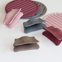 [마미스테이블] 실리콘 냄비손잡이(2P), 냄비손잡이 버건디, 2개