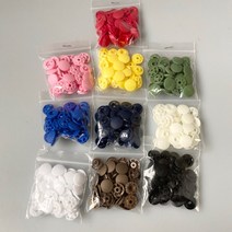 [세아퀼트] 일제 썬그립 티단추 똑딱이 단추 플라스틱 9mm 11mm 13mm 10세트, 11mm 아이보리