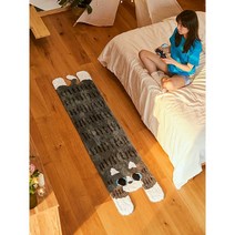 침대발매트 예쁜 인테리어 고양이 주방 롱 발매트, 그레이 47x200cm