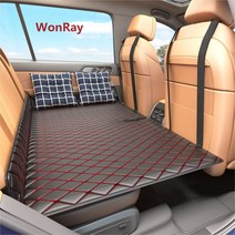 WonRay 자동차 비충전 뒷좌석 접이식 침대 세단 SUV 뒷좌석 침대 매트리스 여행용 매트리스 차량용 잠자기 차내, 워밍업 카베드+빅 등받이