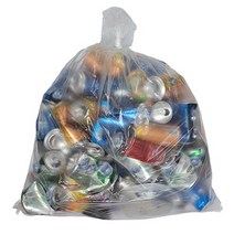 베로나 간편한 쓰레기 분리수거 비닐봉투 투명, 200매, 60L