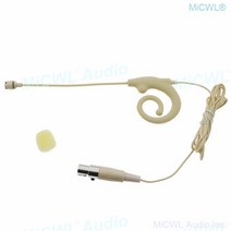 모든 새로운 디자인 달팽이 귀 Shure ULX SLX PGX UR QLX GLX 무선 벨트 팩 헤드셋 시스템 TA4F 미니 용 카디오이드 마이크, 단일옵션