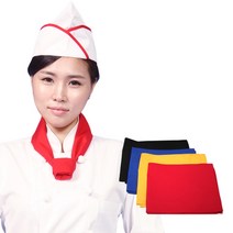 AC20 일자 주방 타이 요리사 스카프 쉐프 조리 소품, AC20 노랑