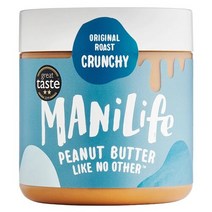 Manilife 마니라이프 피넛 버터 잼 스프레드 295g 오리지날 로스트 크런치 땅콩 Spread, 1개