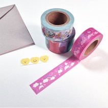 [삼영피피] 20mm x 10m 15개 마스킹테이프 주문제작 아이돌 마테 굿즈제작, 수축+양면라벨