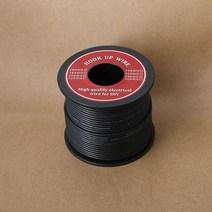 권선코일 구리선50-100m 전기 와이어 UL3132 24AWG 소프트 실리콘 절연체 좌초 된 편리한 업 주석 도금 구, Black, 80m