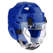 킥 복싱 헤드기어 머리보호대 아이 헬멧 무에타이, 블루 xl