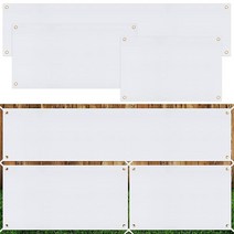 3피스 빈 배너 대형 표지판 2 x 4 피트 2 x 6 피트 1.6 x 9.8 피트 폴리에스터 옥스포드 천 배너 DIY 화이트 빈 배너 실내 벽 야외 파티 비즈니스 사무실용 걸이용