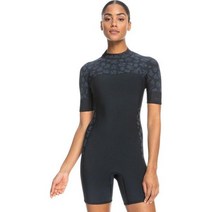 록시 잠수복 다이빙슈트 2/2 mm 스웰 백-집(Zip) 반팔 Q-Lock 스프링슈트 웻수트- 여성용 우먼즈 273463, Black, 8