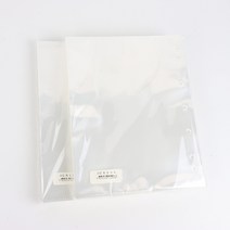 플러스샵 32절 화일전용 리필속지 0.6T 1묶음 100매입 투명내지, 32절 속지 10묶음 1000매입