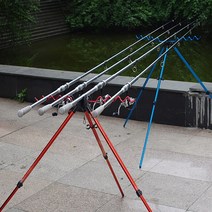 민물 바다 낚시 원투 낚시대 릴 거치대 받침대 낚시거치대 낚시대받침대 로드홀더 릴받침대, 옵션1 9조 레드