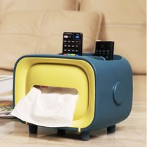 두루마리휴지케이스 가정 사무실용 티슈 보관 상자 냅킨 홀더 다기능 잡화 컨테이너 거실 문구 정리, 한개옵션1, 14 Style E Yellow