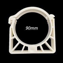 집게밴드 반도 클램프 고정 수도관 튜브용 흰색 플라스틱 PPR U 110 파이프 직경 32mm 75mm 10 개, 2.2mm