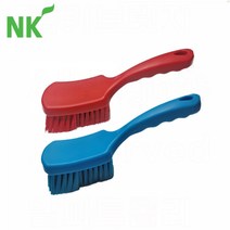 넓은다용도솔 짧은손잡이 교차오염 방지 소규모 해썹 청소도구, 파랑