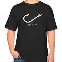 JUST DO HIT 반팔 낚시티셔츠, 4L 120, 기능성쿨티블랙