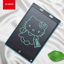 액정타블렛 그림그리는패드8.5-12 인치 LCD 쓰기 태블릿 아이 그래픽 DIY 드로잉 패드 필기 휴대용 전자, 08 12 blue