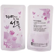 스탠딩파우치 자연이주는선물(보라) 100매 레토르트 한약팩 포장팩