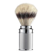 The Art of Shaving 크롬 각인 실버팁 면도 브러시 20.9kg(45파운드)