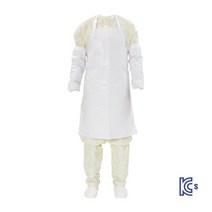 내산보호복 유진 CP-Arm Cover 내산 토시 (ESD 방진 제전원단)반도체 크린룸용, white, 1개